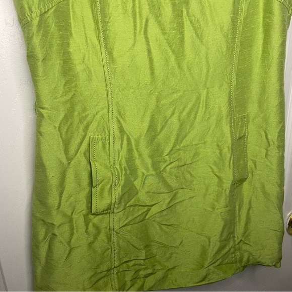 ⭐️(6) Tahari green mini dress with pockets - Picture 3 of 4